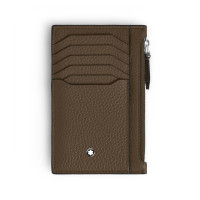 Kartenetui 8 cc mit Reißverschluss aus Grain Leder