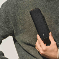 Etui für 1 Schreibgerät mit Reißverschluss aus Sartorial Leder