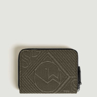 Mini Brieftasche 2 cc mit Reißverschluss aus 4810 Jacquard