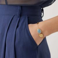 Lunaria Aquamarin Armband 