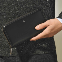 Continental-Brieftasche 12 cc mit Reißverschluss aus Soft Leder