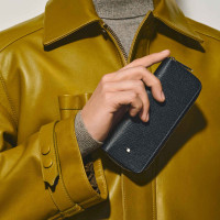 Etui für 2 Schreibgerät mit Reißverschluss aus Sartorial Leder