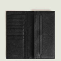 Längliche Brieftasche 14 cc mit Reißverschluss aus Satorial Leder