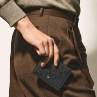 Brieftasche 4 cc mit Münzfach aus Grain Leder