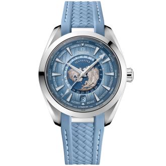 Aqua Terra 150m Co-Axial Master Chronometer GMT Worldtimer 43mm