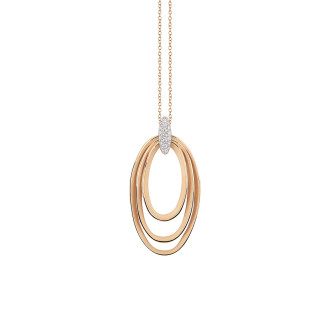 Dune Chic Pavé Anhänger mit Halskette