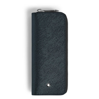 Etui für 2 Schreibgerät mit Reißverschluss aus Sartorial Leder