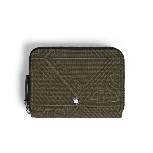 Montblanc - Mini Brieftasche 2 cc mit Reißverschluss aus 4810 Jacquard