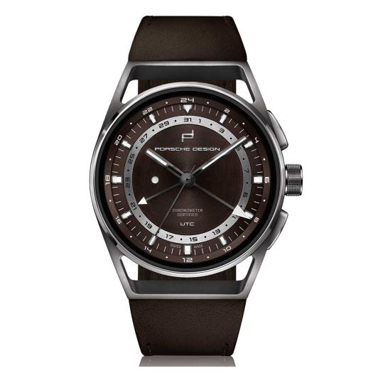 Porsche Design - 1919 GLOBETIMER UTC TITANIUM & BROWN