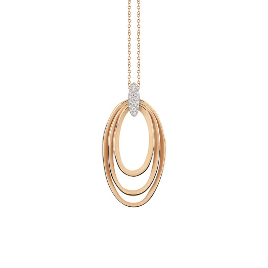 Cammilli - Dune Chic Pavé Anhänger mit Halskette