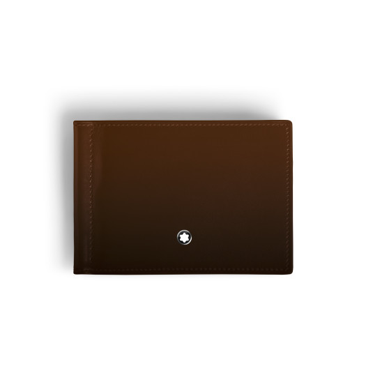 Montblanc - Brieftasche 6 cc mit Geldscheinklammer aus Meisterstück Sfumato-Leder